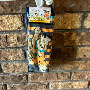 Flintstones dress socks 2 pairs Fred Dino